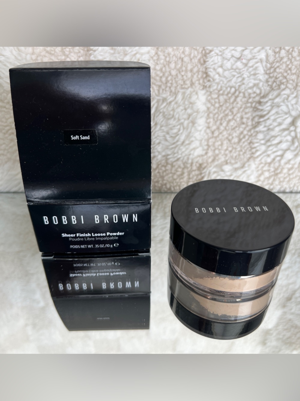 Bobbi Brown Soft Sand Loose Setting Powder Trio - Neutral Beige with Black Lids